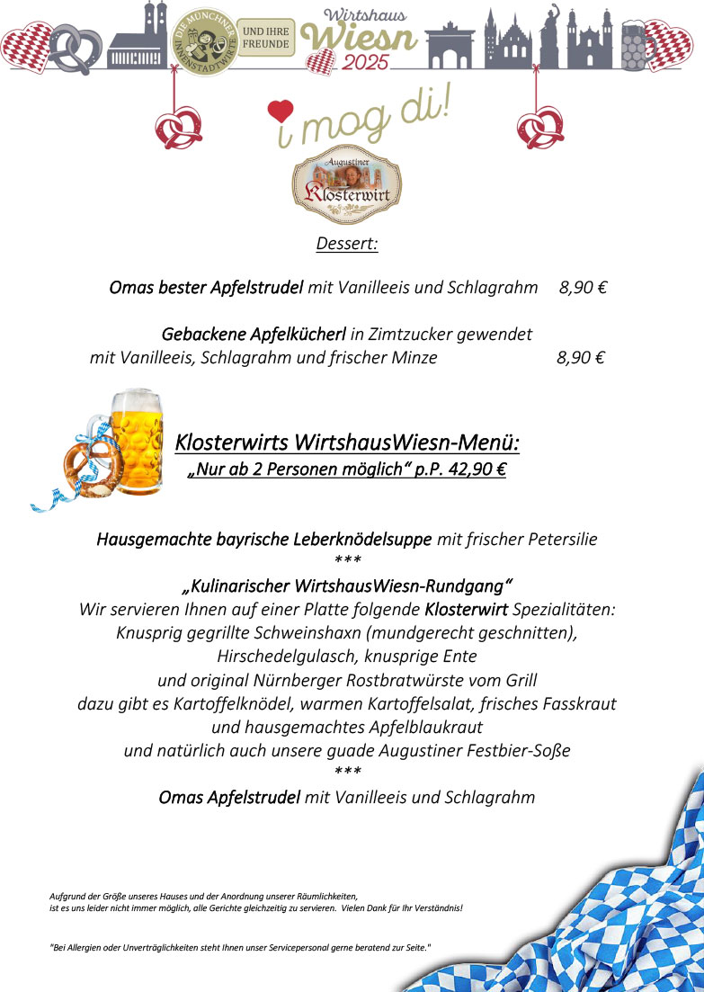 Wiesn Schmankerl Karte 24 2